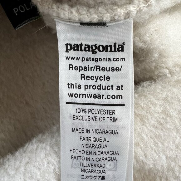 Patagonia Women’s Re-Tool 1/2 Zip Pullover Fleece Size Small Lavender Cream‎ - Picture 7 of 9